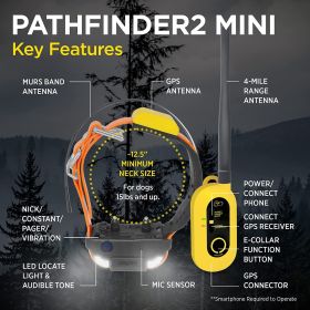 Dogtra PATHFINDER2 MINI Additional GPS Dog Tracking and Dog Training Collar - Green