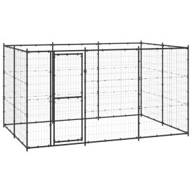 Outdoor Dog Kennel Steel 78.1 ftÂ¬â‰¤