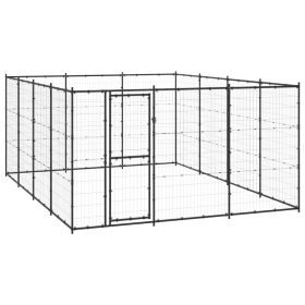 Outdoor Dog Kennel Steel 156.3 ftÂ¬â‰¤