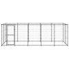 Outdoor Dog Kennel Steel with Roof 130.2 ftÂ¬â‰¤