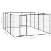 Outdoor Dog Kennel Steel 156.3 ftÂ¬â‰¤