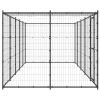 Outdoor Dog Kennel Steel with Roof 130.2 ftÂ¬â‰¤