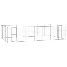 Outdoor Dog Kennel Galvanized Steel 364.7 ftÂ²