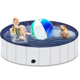 Foldable Dog Pool, Portable Hard Plastic Pet Pool For Dogs And Cats, Sturdy And Durable Pet Wading Pool For Indoor And Outdoor (Option: )