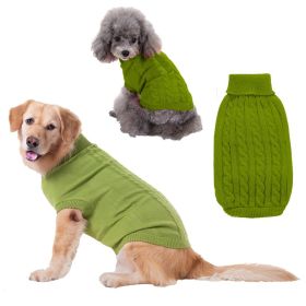 Dog Sweater Warm Pet Sweater Dog Sweaters for Small Dogs Medium Dogs Large Dogs Cute Knitted Classic Clothes Coat for Dog Puppy (Color: FRUIT GREEN, size: medium)