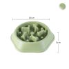 Pet Dog Bowl Dog Slow Feeder Bowl Puppy Cat Slow Eating Dish Bowl Anti-Gulping Food Plate Feeding Dog Cat Food Bowl Pet Supplies