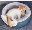 Winter warm cat litter soft and comfortable cat house; removable thatched house; puppy dog house